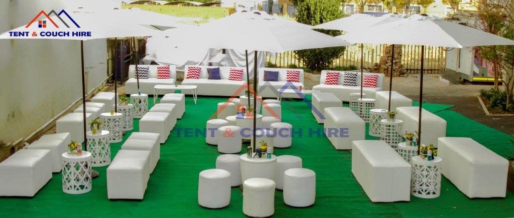 tent and couch hire in Sandton and Cape town